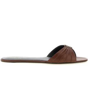 Saint Laurent 'Babylone' Sandals - Brown