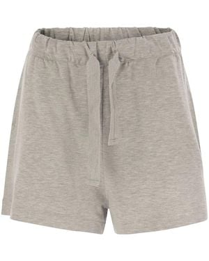 Majestic Shorts With Drawstring Waist - Gray