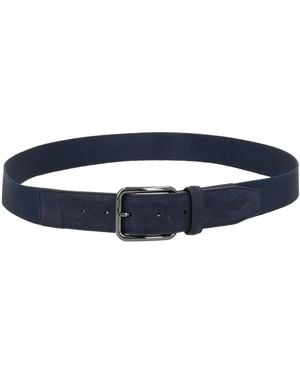 BOSS X Aston Martin" Leather Belt - Blue