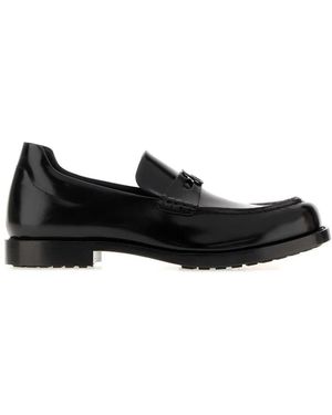 Balenciaga Comfy Logo-Plaque Loafers - Black