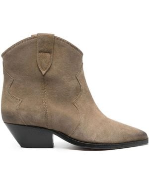 Isabel Marant Dewina Leather Boots - Brown
