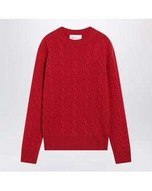 Ami Paris Merino Wool Sweater - Red