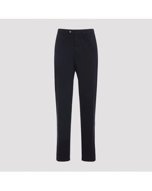 Canali Tailored Trousers With Cotton-Elastane Blend - Blue