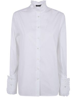 DR. HOPE Ruffled Shirt - White