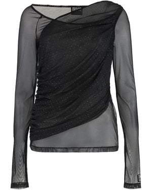 Versace Jeans Couture Tulle Top - Black
