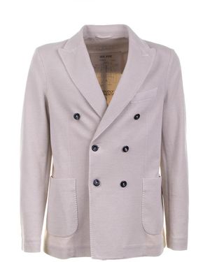 Circolo 1901 Double Breasted Oxford Jacket - Gray