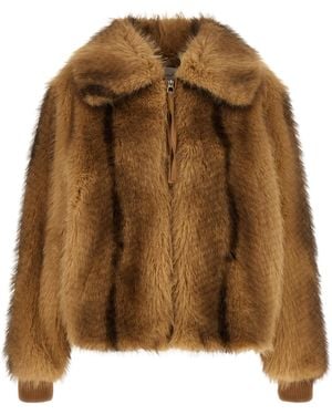 Nude Eco-Fur Long Hair - Brown