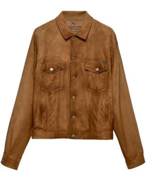 Prada Suede Jacket - Brown
