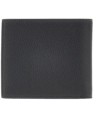 Thom Browne Grained Leather Bi-Fold Wallet - Black