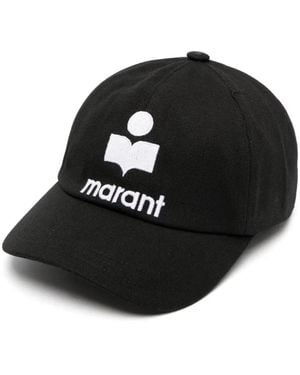 Isabel Marant Tyron Logo Baseball Cap - Black