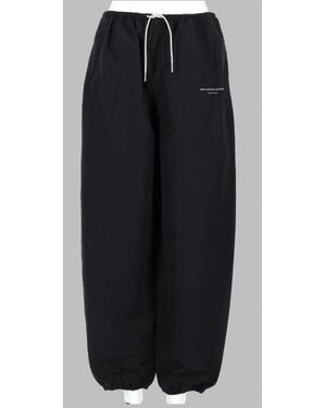 Alexander Wang Pantalone "Track" Con Logo - Black