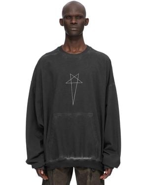 Rick Owens Hun Crewneck - Black