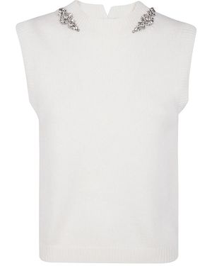 Semicouture "Alienor" Gilet - White