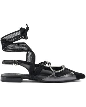 Pinko Leather Ballerinas - Black