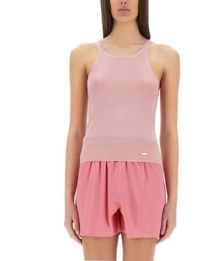 Tom Ford Logo Plaque Tank Top - Pink