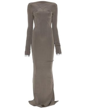 Rick Owens Abito Temple Gown - Grey