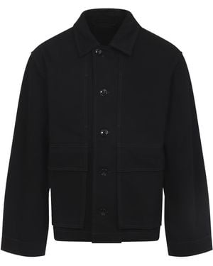 Lemaire Boxy Twill Jacket - Black