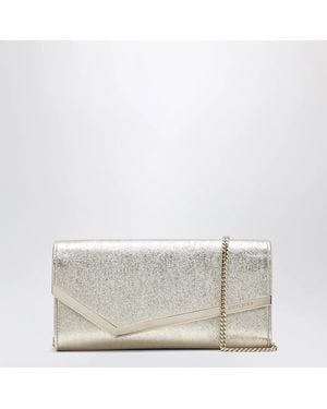 Jimmy Choo Emmie Brilliance Fabric Clutch - White