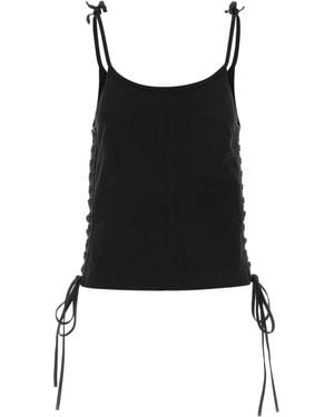 Balenciaga Cotton Tank Top - Black