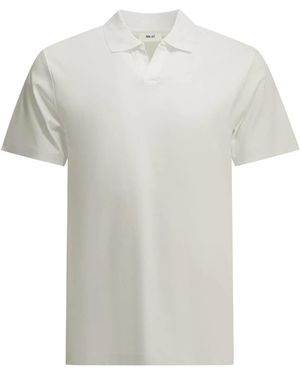 NN07 "Paul" Buttonless Polo Shirt - White