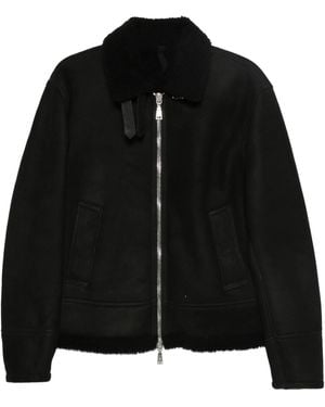Tagliatore Suede Jacket - Black