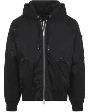 Moose Knuckles Georgie Satin Bomber - Black