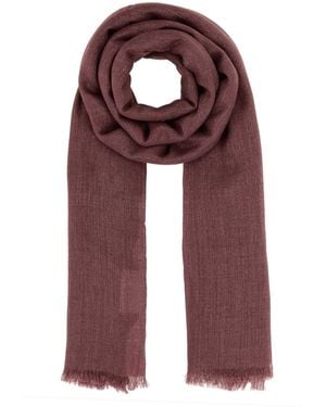 Brunello Cucinelli Antiqued Cashmere-Blend Scarf 220 X 90 Cm - Purple