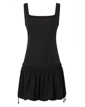Pinko Ruffled Drawstring Dress - Black