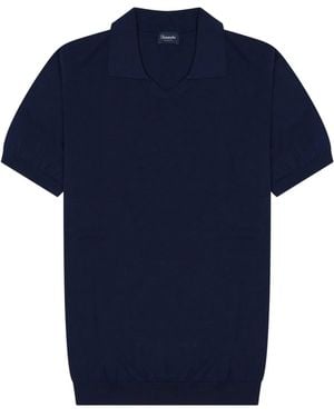 Drumohr Cotton Polo - Blue