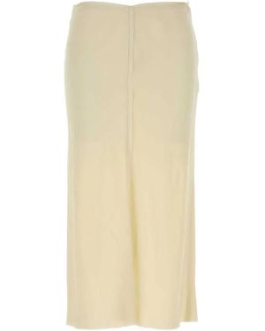 Ami Paris Midi Skirt - White