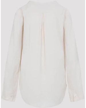 Studio Nicholson Pampa Draped Neck Top - White