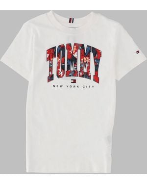 Tommy Hilfiger Tropical Varsity Tee S/S - White