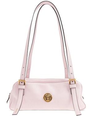 Versace Emblème Nappa Bowling Bag - Pink
