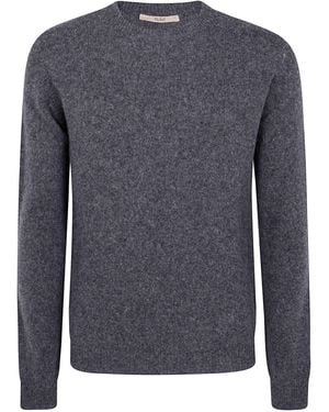 Nuur Long Sleeves Swg Round Neck Jumper - Blue