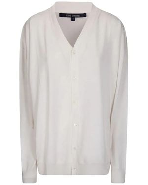 Sofie D ́hoore "Marvel" Long Sleeves V Neck Cardigan - White