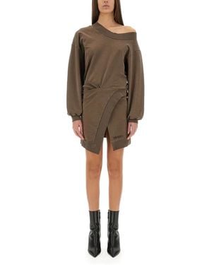 The Attico Cut-Out Dress - Brown