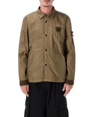 Stone Island Crinckle Coach Jkt - Green