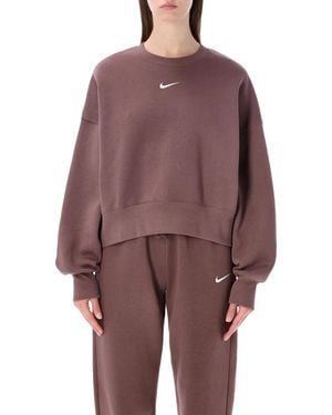 Nike Phoenix Fleece Oversized Sweatshirt - Purple