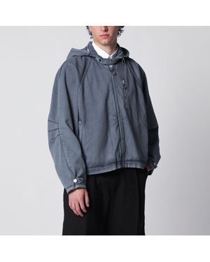 NAMACHEKO Charcoal Zipup Jacket - Blue