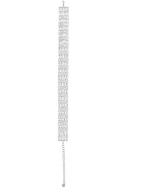 Self-Portrait "Crystal" Choker Necklace - White