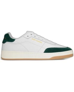 Saint Laurent Sl/61 Leather Sneakers - White