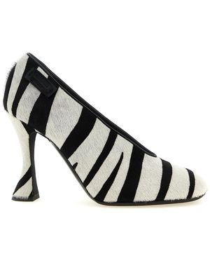 Moschino Zebra Pony Pumps - Black