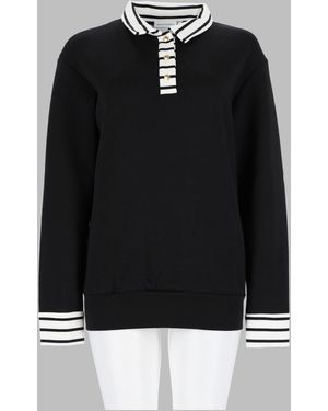 HOUSE OF GRAVITY Hog Button Polo Jumper - Black