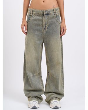 Entire studios Gem Jeans Surface Wave Trousers - Green