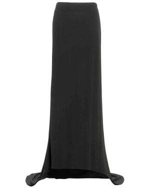 Magda Butrym Asymmetrical Long Skirt - Black