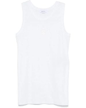 McQueen Cotton Blend Top - White