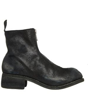 Guidi Boots With Front Zip - Black