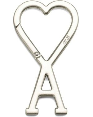 Ami Paris Steel Hook Keyring - Metallic