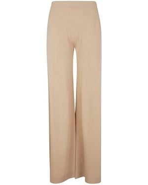 D.exterior Viscose Long Wide Pants - Natural