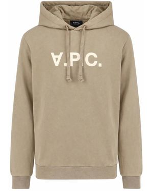 A.P.C. Sweatshirt With Logo - Natural